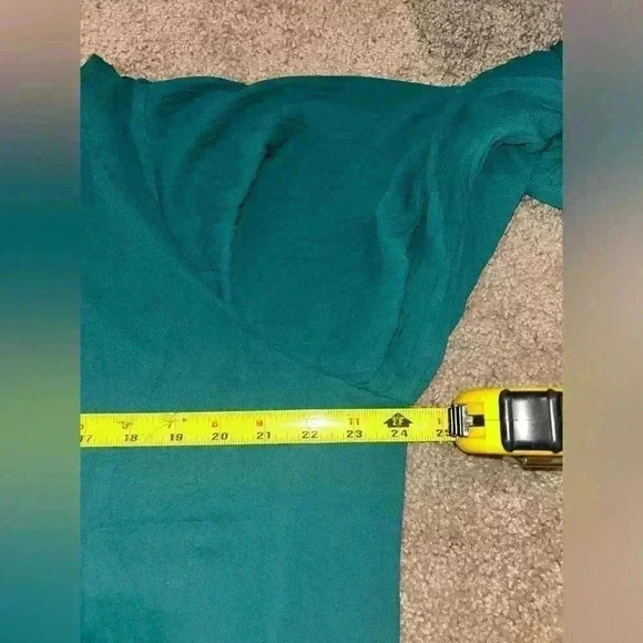 J crew pleated sleeve top academic green - Picture 9 of 11